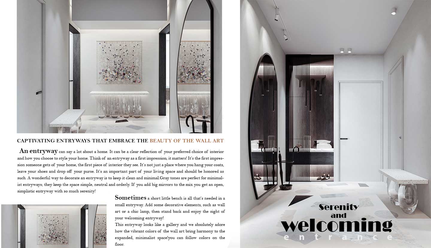 Welcoming contemporary entrance